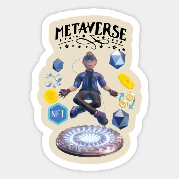 METAVERSE 2 Sticker by AMINOS ART